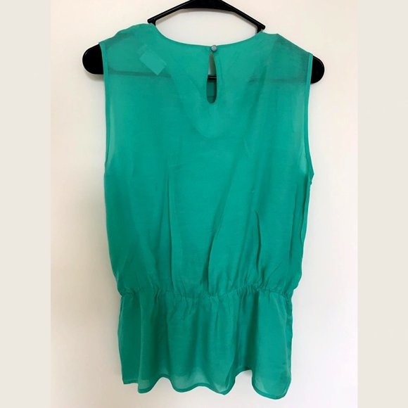 Next Green Chic Satin Shirt 12 - Picture 2 of 3